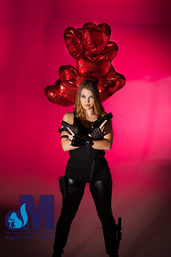 valentine girl with guns