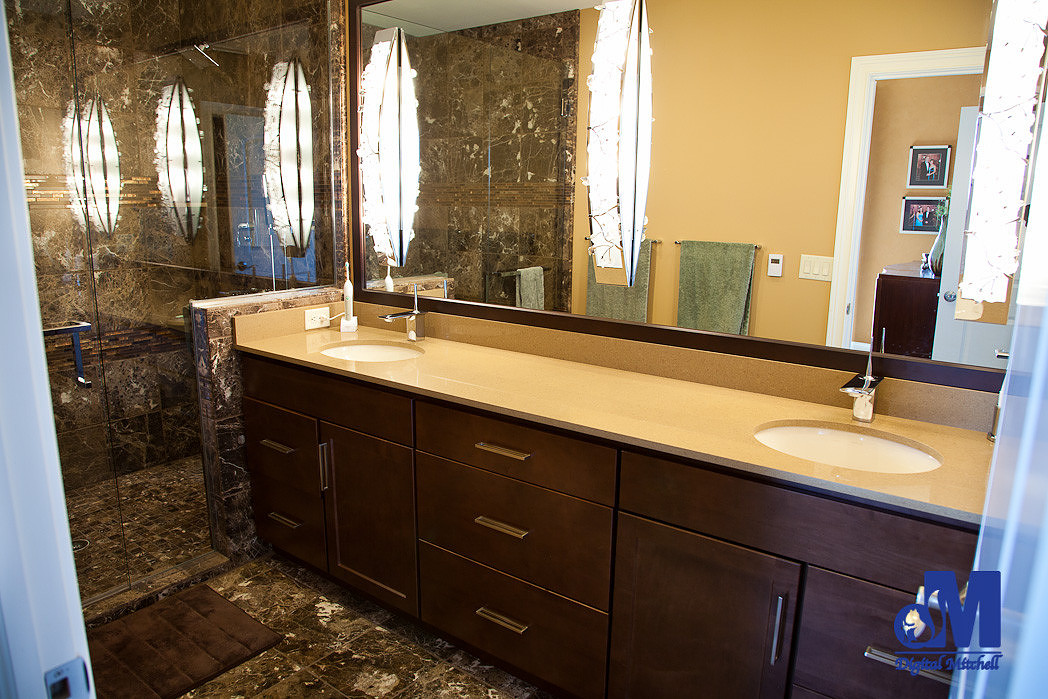 photograph of the master bath