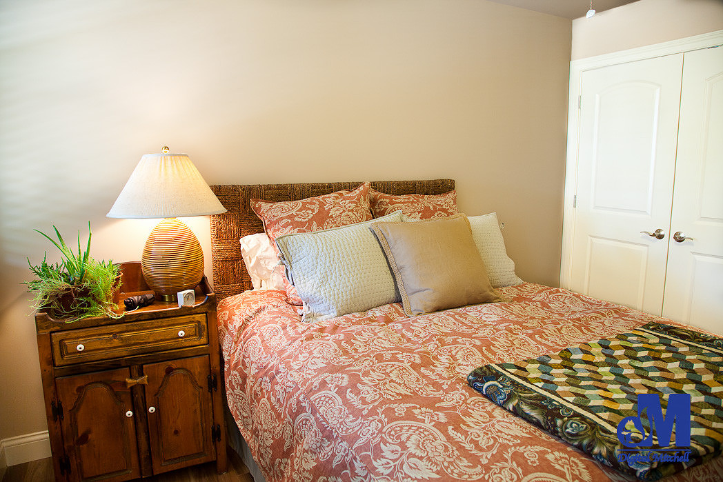 photograph of the pink bedroom
