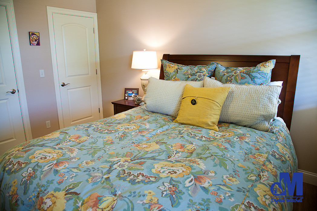 photograph of the blue bedroom