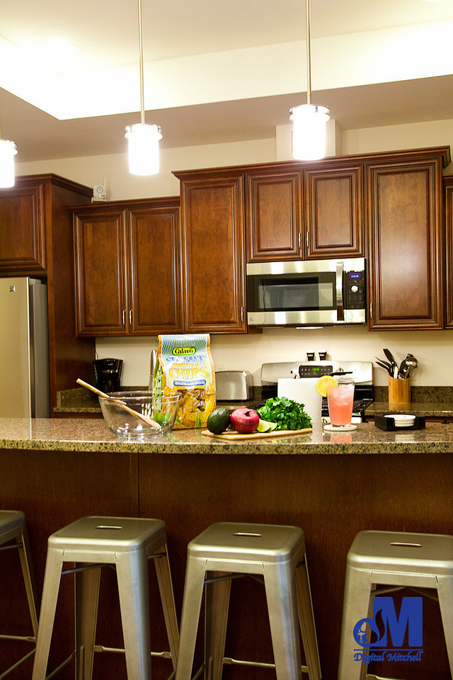 picture of the kitchen table and range