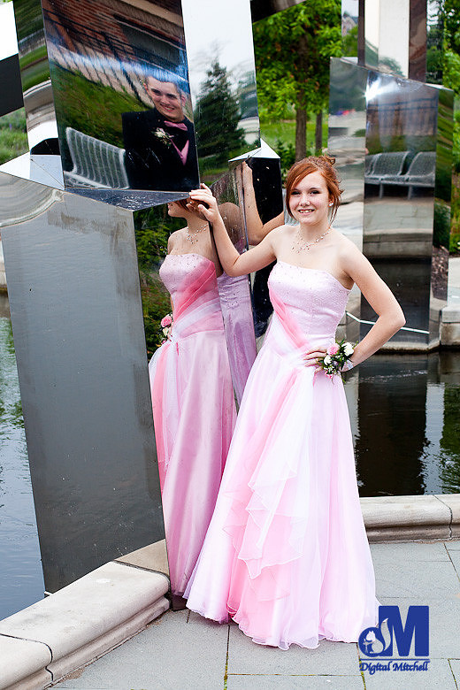 prom pink dress photograph