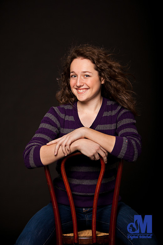 Photograph of high school senior girl in Granger Indiana