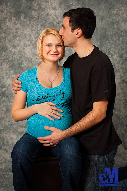 Photograph of maternity with mother and father