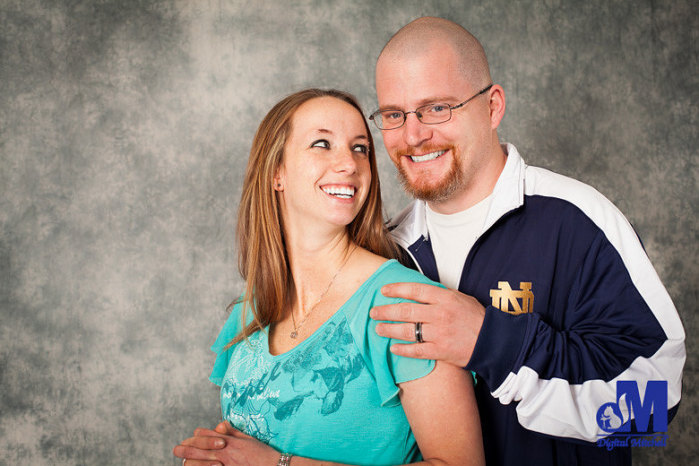 The loving couple and their maternity photo session