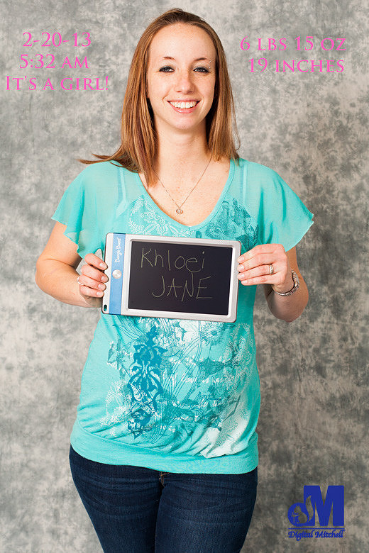 Maternity photography baby girl