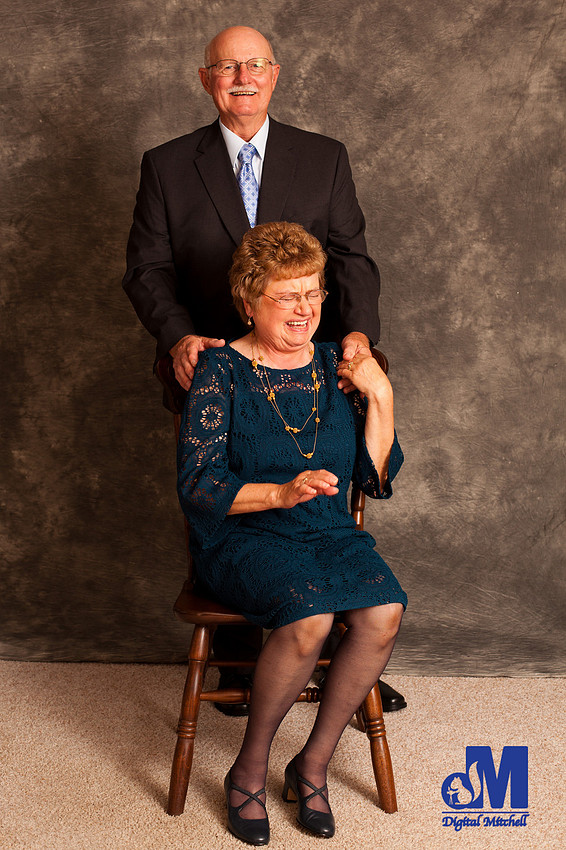Photograph of laughing family