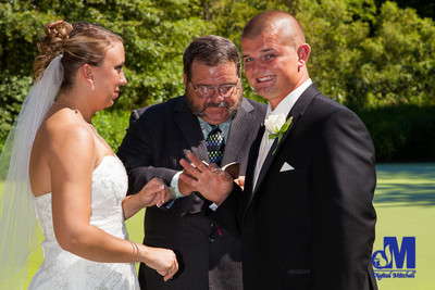 Photograph of putting on ring