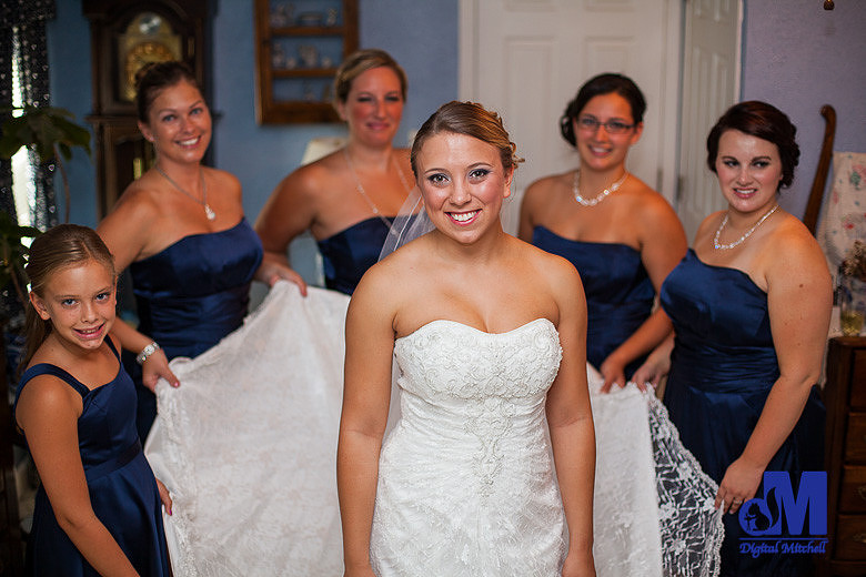 Photograph of Bride and her bridesmaids