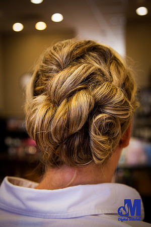 photograph of wedding hair