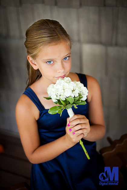 Photograph of flower girl