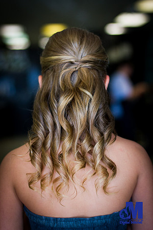 photograph of wedding hair