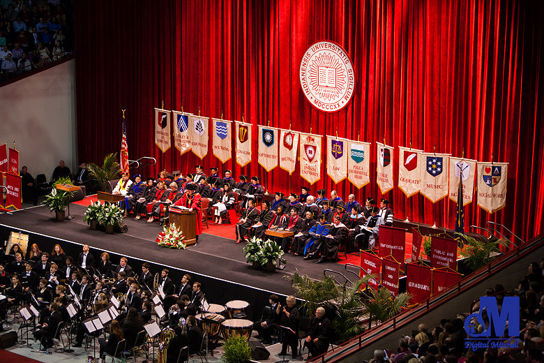 Graduation ceremony at IU photograph