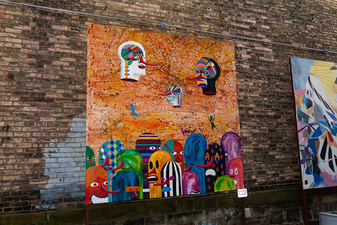 picture of large painting outdoors