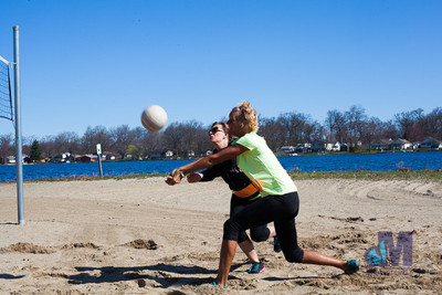 picture of beach volleyball at Elkhart Amazing Race 2014