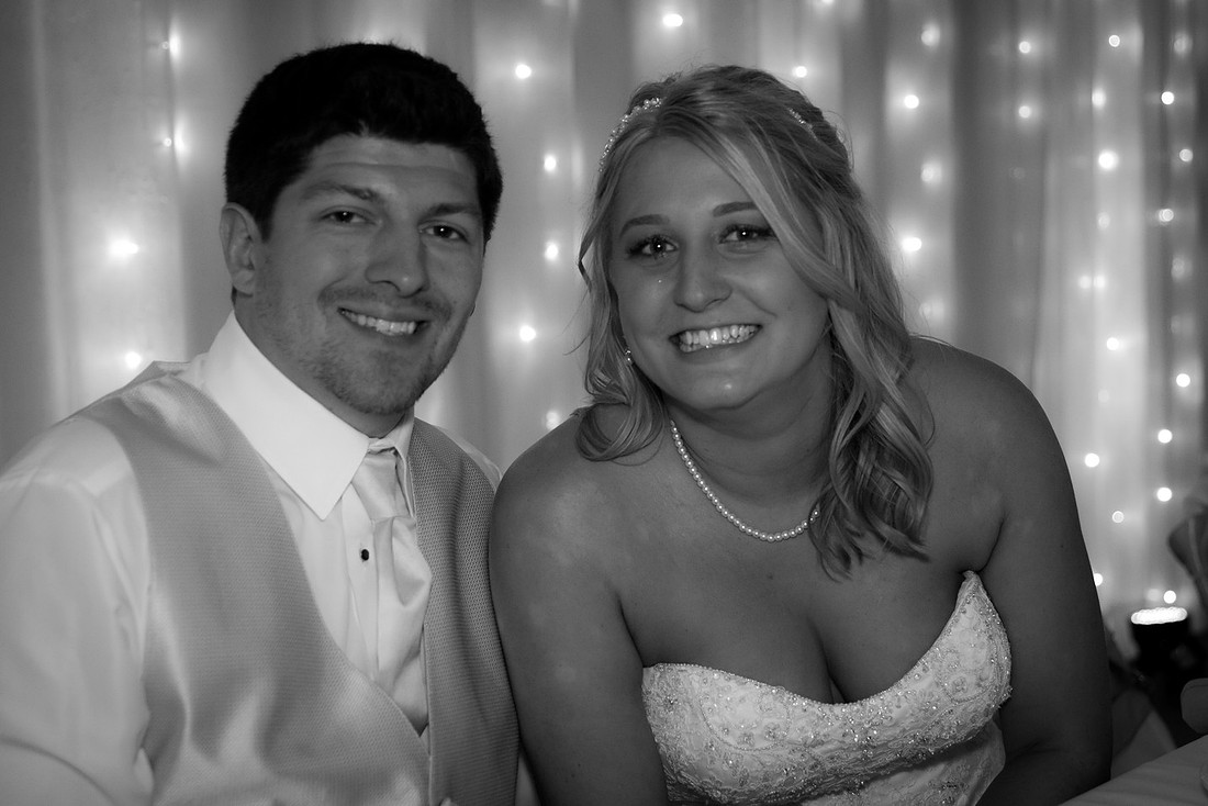 photo of the bride and groom
