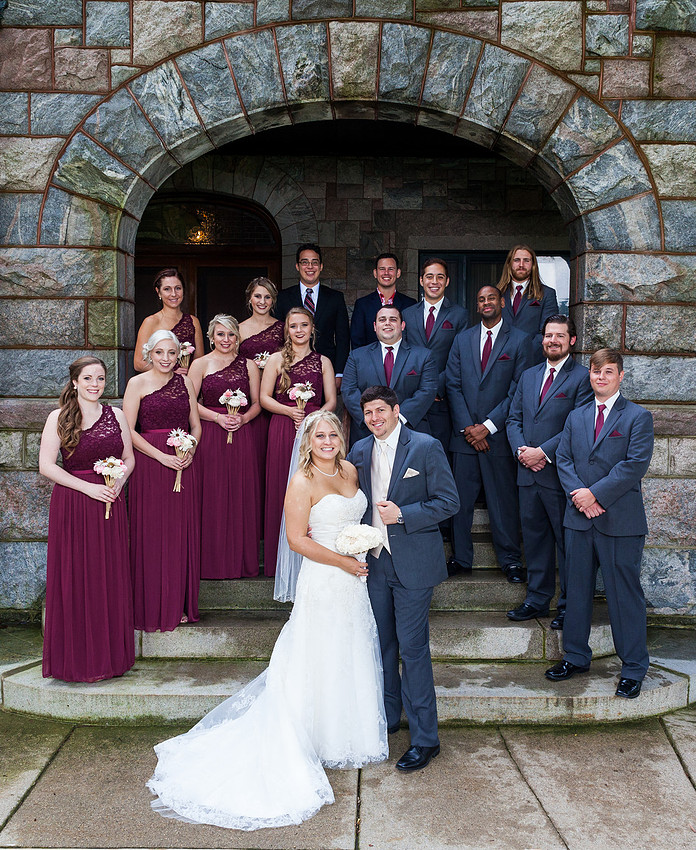photograph of the wedding party
