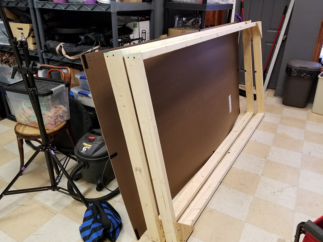 picture of wooden frame for photography set