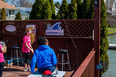 picture of ring toss at Elkhart Amazing Race 2014