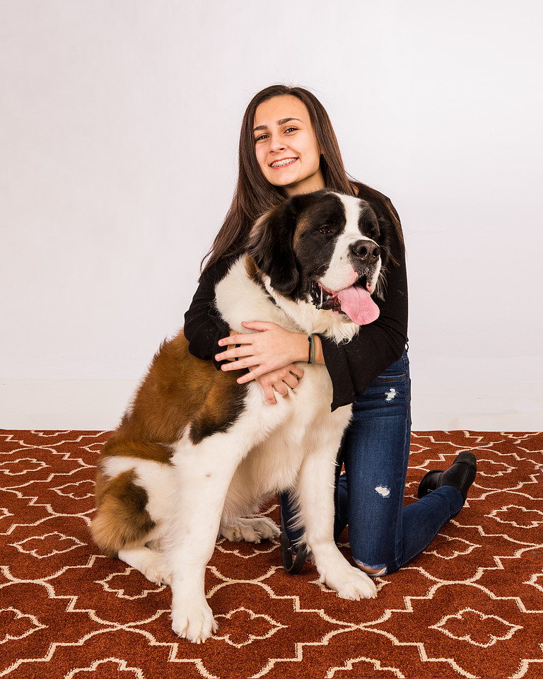 picture of The daughter and her dog