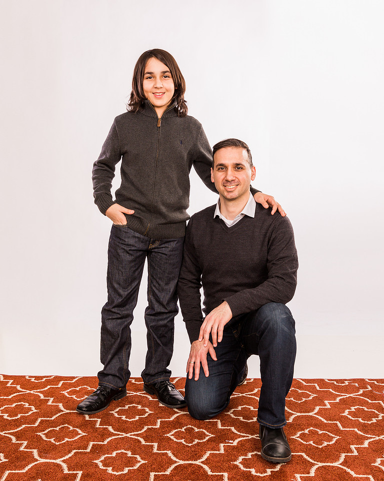 Portrait of the males of the family