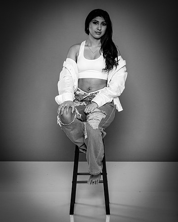49-Natalie White Shirt Ripped Jeans