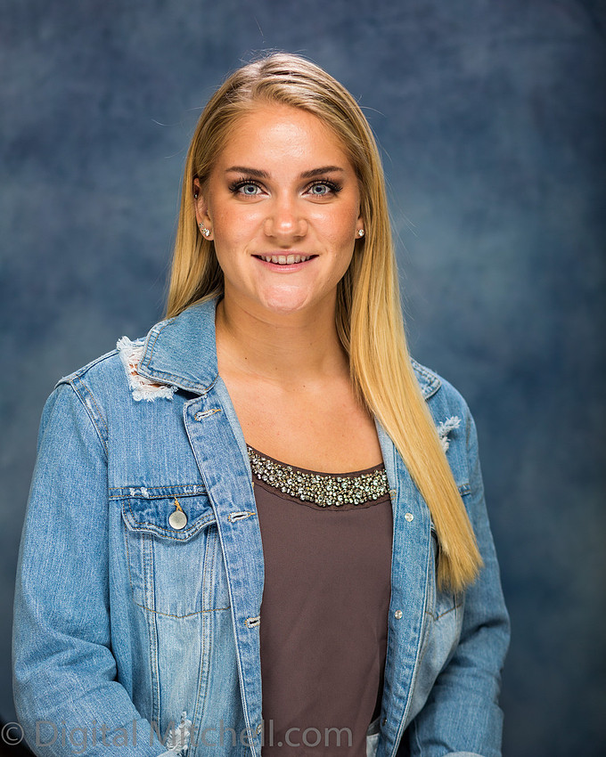 Headshots of a young lady in Goshen