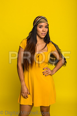 195-4 Girls on Yellow n Red