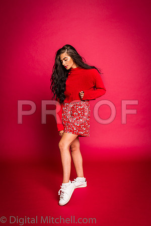 206-4 Girls on Yellow n Red