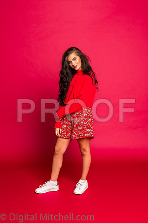 207-4 Girls on Yellow n Red
