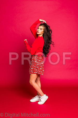 212-4 Girls on Yellow n Red