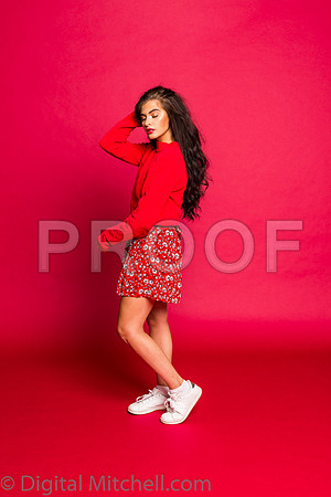 213-4 Girls on Yellow n Red