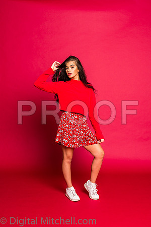 222-4 Girls on Yellow n Red