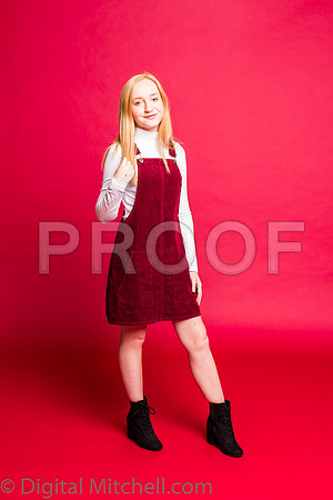 234-4 Girls on Yellow n Red