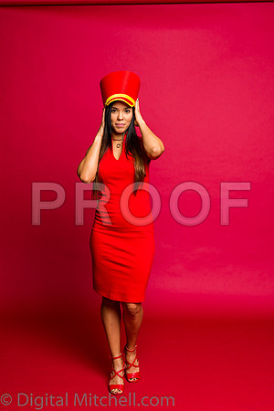279-4 Girls on Yellow n Red