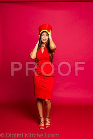 281-4 Girls on Yellow n Red