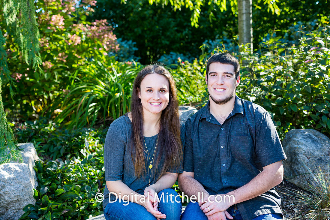 picture of a loving couple during their fall photo session