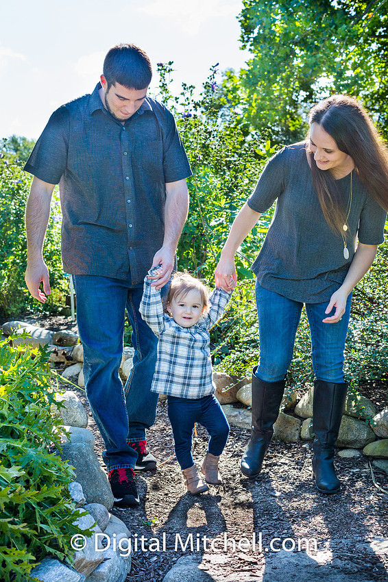 picture of family with child fall photo session