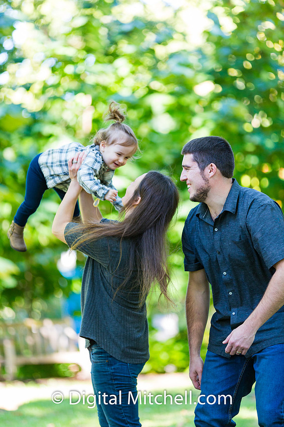 picture of baby with her family fall photo session