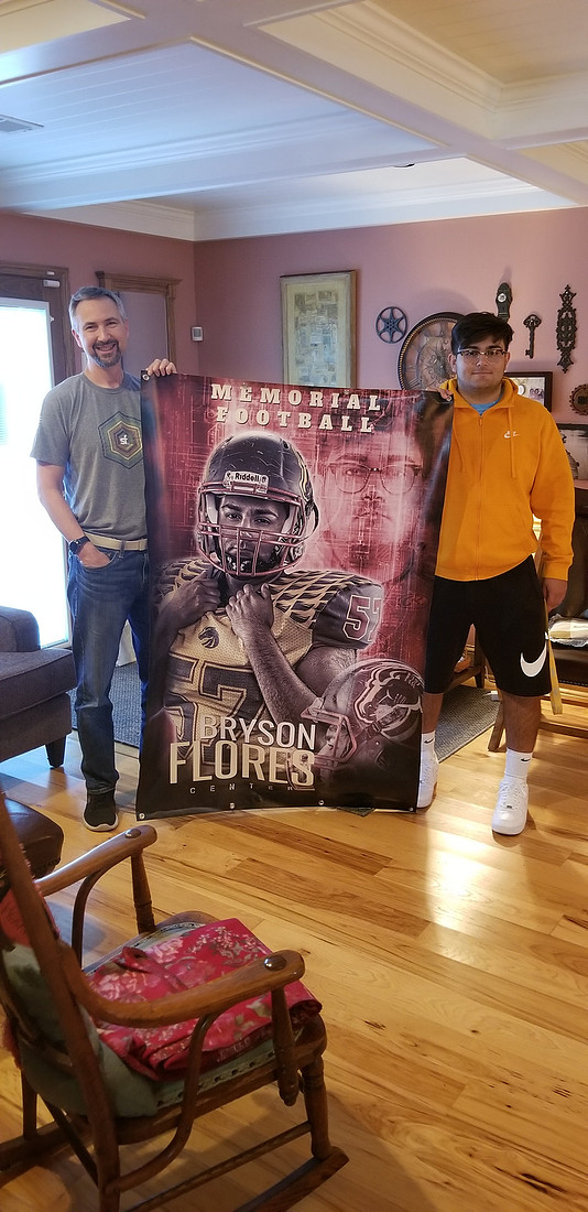 Extreme Sports Banner of a High school football player