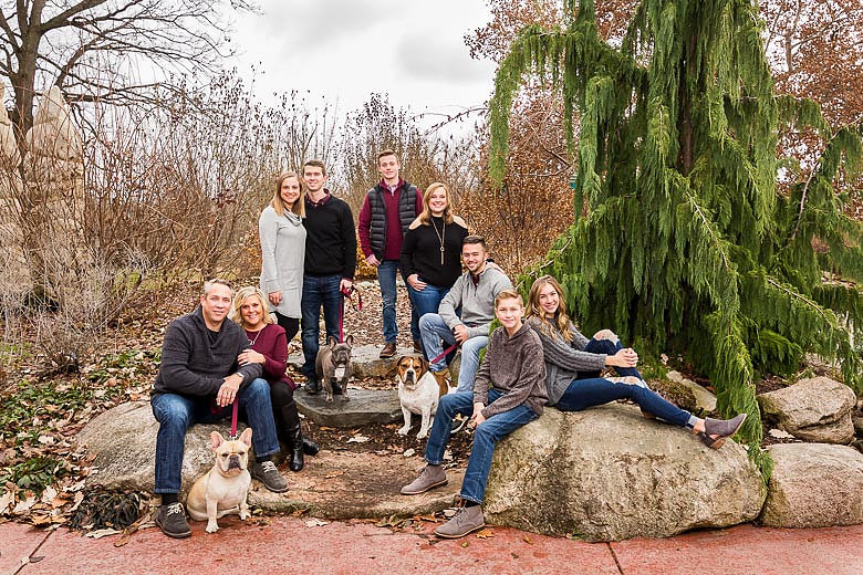 Family being photographed