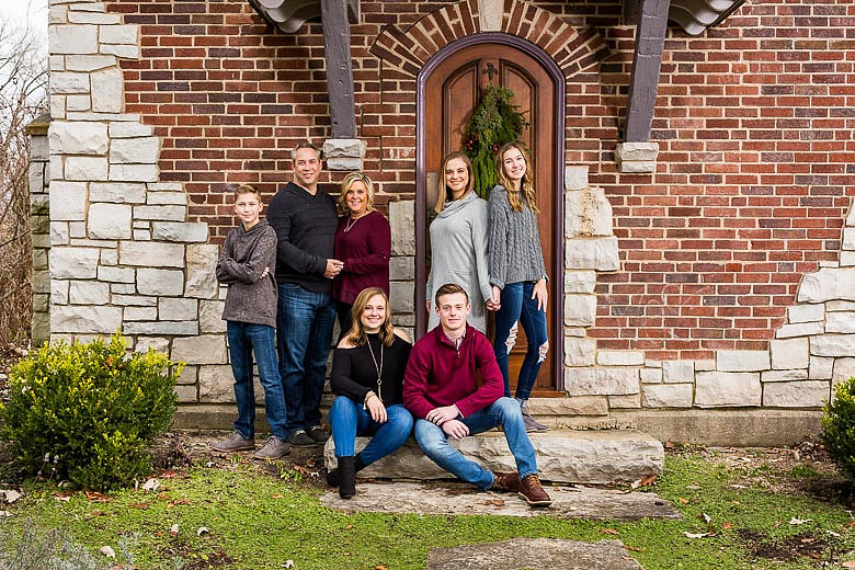 Family being photographed
