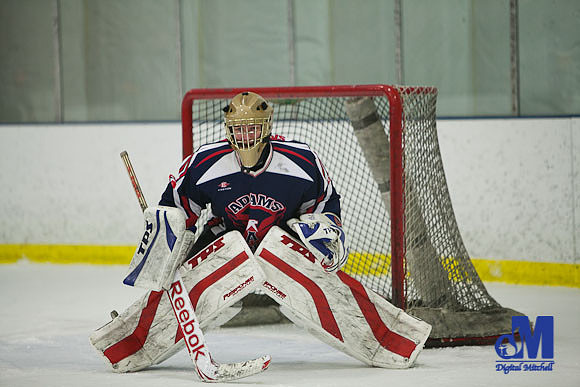 Photographing the hockey goalie