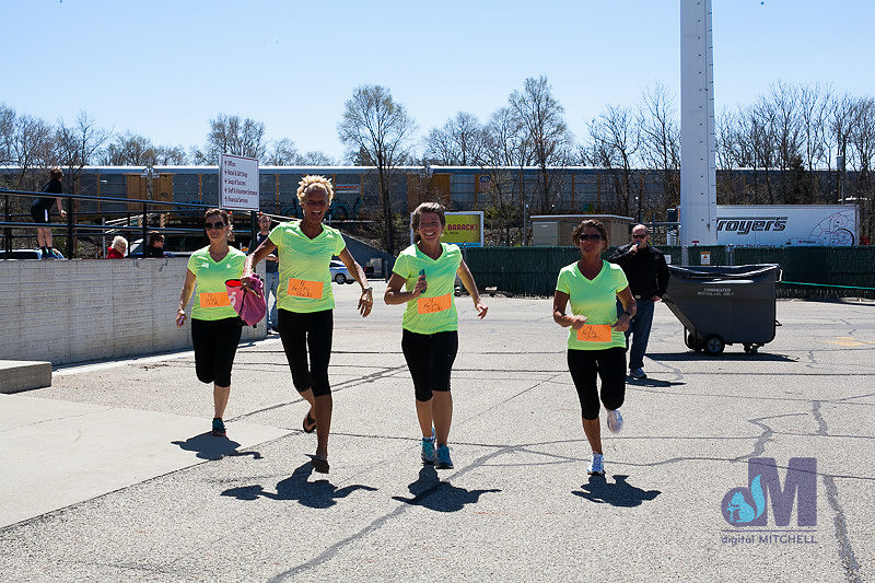 picture of the green team finish line at the Elkhart Amazing Race 2014