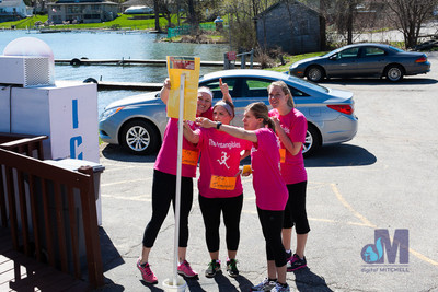 picture of girls reading instructions at Elkhart Amazing Race 2014