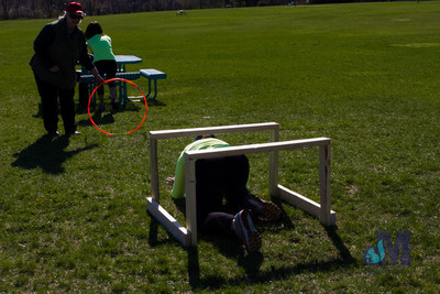 picture of girl crawling at Elkhart Amazing Race 2014